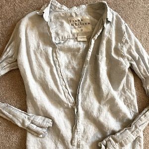 Women’s medium Frank and Eileen gray button down
